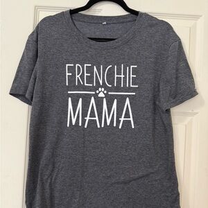 Gray Frenchie Mama Kids Shirt